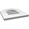 Ekena Millwork Octagonal Top Surface Mount PVC Gable Vent: Functional, w/ 3-1/2"W x 1"P Standard Frame, 14"W x 16"H GVPOT14X1601SF - alternate 3